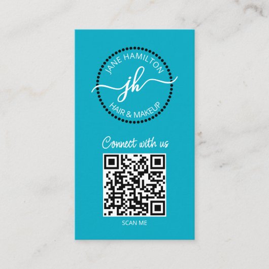 QR Code Circle-Logo-Visitekaartje Visitekaartje (Voorkant)