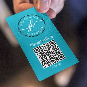 QR Code Cirkel Logo Visitekaartje