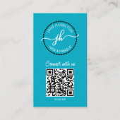 QR Code Cirkel Logo Visitekaartje (Voorkant)