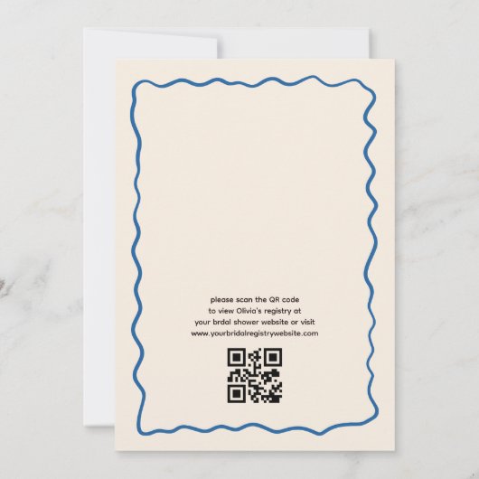 QR Code Citrus Main Squeeze Funky Vrijgezellenfees Kaart (Achterkant)