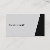 Qr Code Classy Gray Modern Artist Visitekaartje (Voorkant)