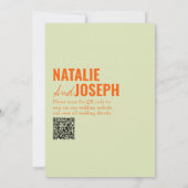 QR Code Classy Heldere Traditionele Kleurrijke Huw Kaart (Achterkant)