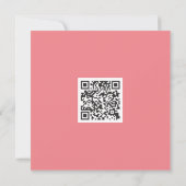 QR Code Clean Monochrome Moderne Classy Vibe Kaart (Achterkant)
