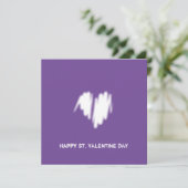 QR Code Clean Monochrome Moderne Classy Vibe Kaart (Staand voorkant)