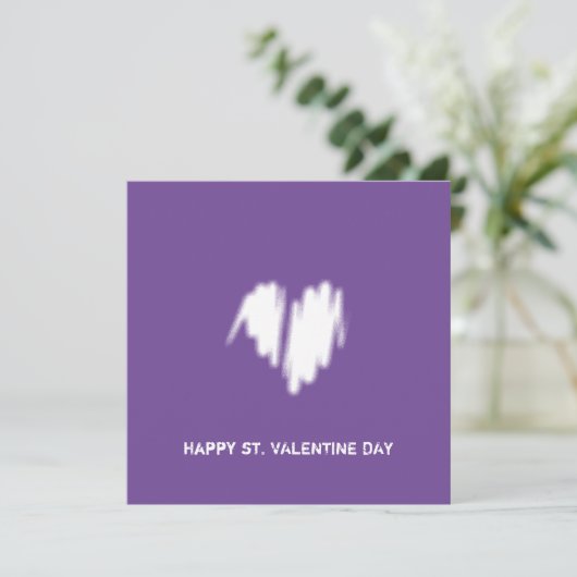 QR Code Clean Monochrome Moderne Classy Vibe Kaart (Staand voorkant)