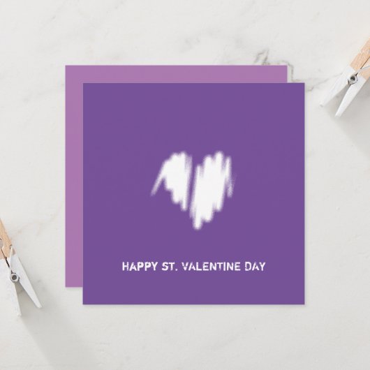 QR Code Clean Monochrome Moderne Classy Vibe Kaart (Voorkant / Achterkant in situ)