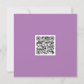 QR Code Clean Monochrome Moderne Classy Vibe Kaart (Achterkant)