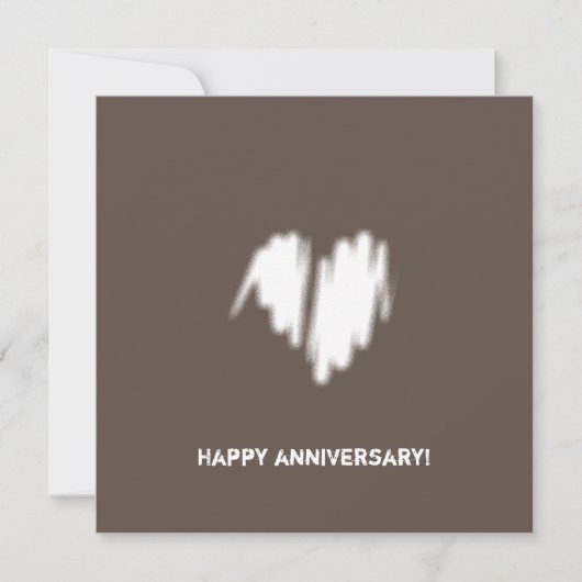 QR Code Clean Monochrome Moderne Vibe Kaart (Voorkant)