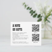 QR Code Collage Fund -cum-Thank You Grad Enclosure Informatiekaartje (Staand voorkant)