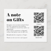 QR Code Collage Fund -cum-Thank You Grad Informatiekaartje (Voorkant)