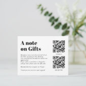 QR Code Collage Fund -cum-Thank You Grad Informatiekaartje (Staand voorkant)