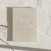 QR Code Colorful Pastel Written Whimsical Wedding  Kaart