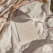 QR Code Colorful Pastel Written Whimsical Wedding  Kaart