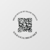 QR-code Commerciële winkel Raamsticker (Vel)