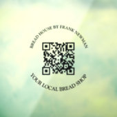 QR-code Commerciële winkel Raamsticker (Vel 3)