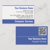QR Code Computer Services Visitekaartje (Voorkant / Achterkant)