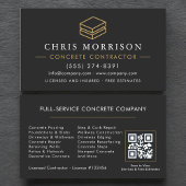 QR Code Concrete Contractor Services Visitekaartje