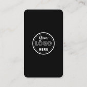 QR Code Connect Met Ons Trendy Social Media Zwart Informatiekaartje (Achterkant)