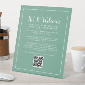 QR-code contactloos register Reclamebord Met Voetstuk (Insitu)