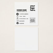 QR Code Corporate Visitekaartje Design Logo (Voorkant /achterkant)