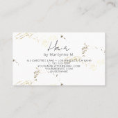 QR Code Cosmetoloog Abstract Visitekaartje (Achterkant)