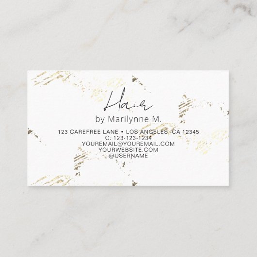 QR Code Cosmetoloog Abstract Visitekaartje (Achterkant)