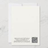 QR Code Cream Achtergrond voor Vellum Overlay Kaart (Achterkant)