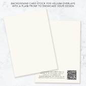 QR Code Cream Achtergrond voor Vellum Overlay Kaart