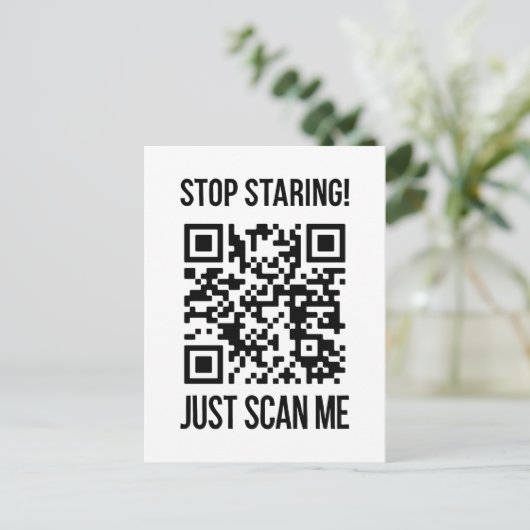 QR-code: Creëer uw toekomst Briefkaart (Staand voorkant)