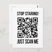 QR-code: Creëer uw toekomst Briefkaart (Voorkant / Achterkant)