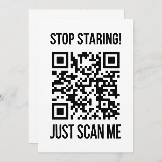 QR-code: Creëer uw toekomst Kaart (Voorkant / Achterkant)
