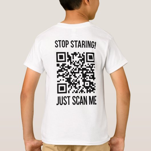 QR-code: Creëer uw toekomst T-shirt (Achterkant)