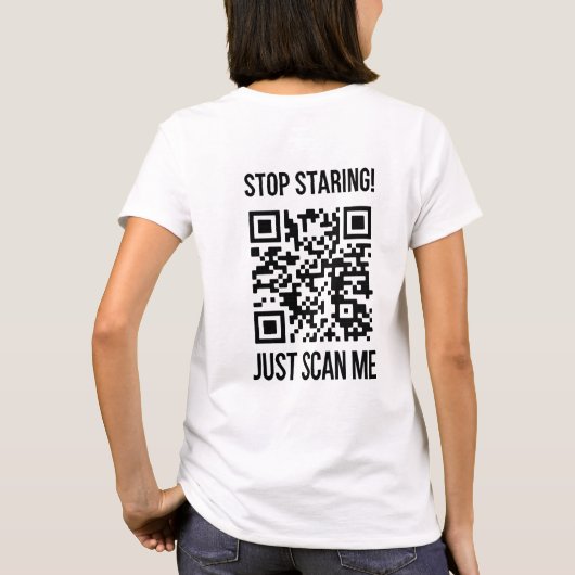 QR-code: Creëer uw toekomst T-shirt (Achterkant)