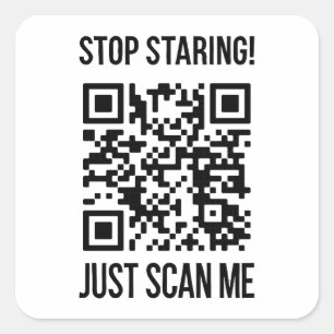 QR-code: Creëer uw toekomst Vierkante Sticker