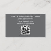 Qr Code Cross Elegant Clergy Business Card Visitekaartje (Achterkant)