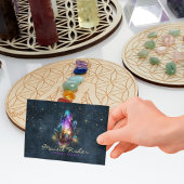 QR Code Crystal Healer Reiki Celestial Stars Visitekaartje