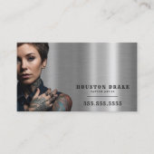 QR Code Custom Artwork  Tattoo Artist Visitekaartje (Voorkant)