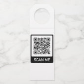 QR Code Custom Bottle Hanger Labels (Voorkant)