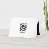 QR Code Custom Business Thank You Card with Logo Bedankkaart (Achterkant)