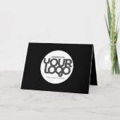 QR Code Custom Business Thank You Card with Logo Bedankkaart (Voorkant)