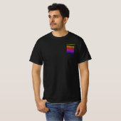 QR Code Custom Text Business T-shirt Uw Kleuren (Voorkant volledig)