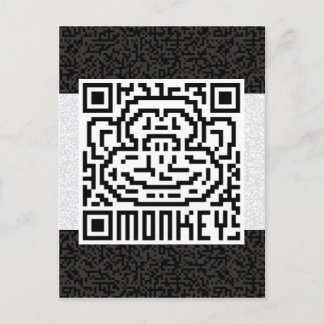 QR-code de aap Briefkaart