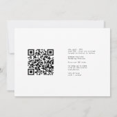 QR-code De datum opslaan - zijmanieren | is een mo Kaart (Achterkant)