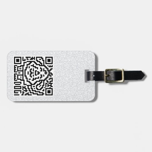 QR-code de hond Bagagelabel (Voorkant horizontaal)