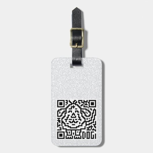 QR-code de hond Bagagelabel (Voorkant verticaal)