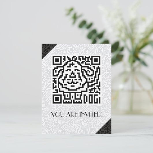 QR-code de hond Kaart (Staand voorkant)