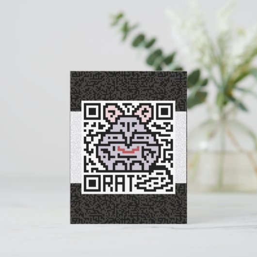 QR-code de rating Briefkaart (Staand voorkant)