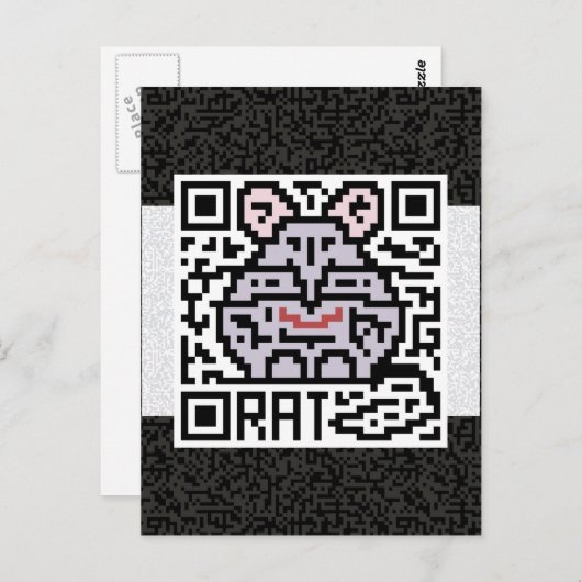 QR-code de rating Briefkaart (Voorkant / Achterkant)