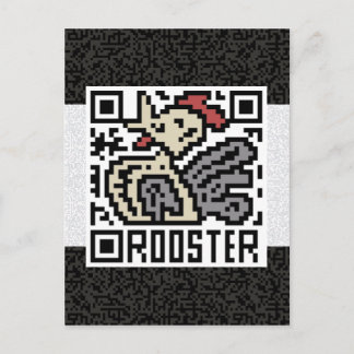 QR-code de Rooster Briefkaart