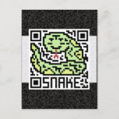 QR-code de slang Briefkaart (Voorkant)